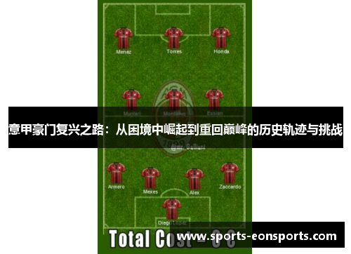 意甲豪门复兴之路：从困境中崛起到重回巅峰的历史轨迹与挑战